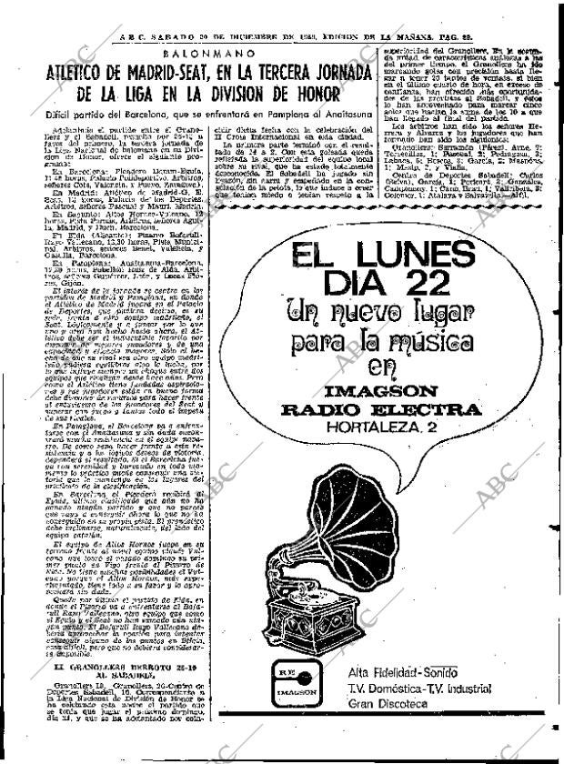 ABC MADRID 20-12-1969 página 89