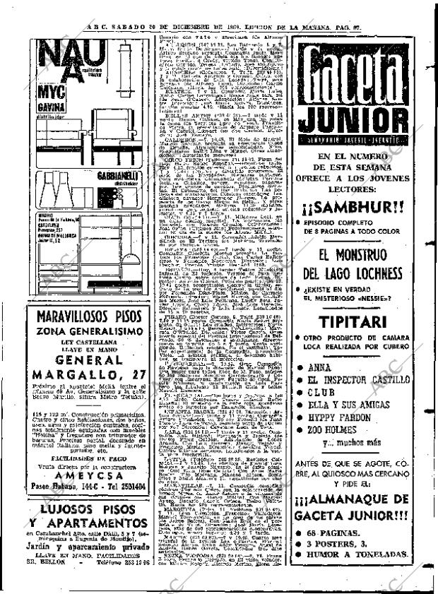 ABC MADRID 20-12-1969 página 97