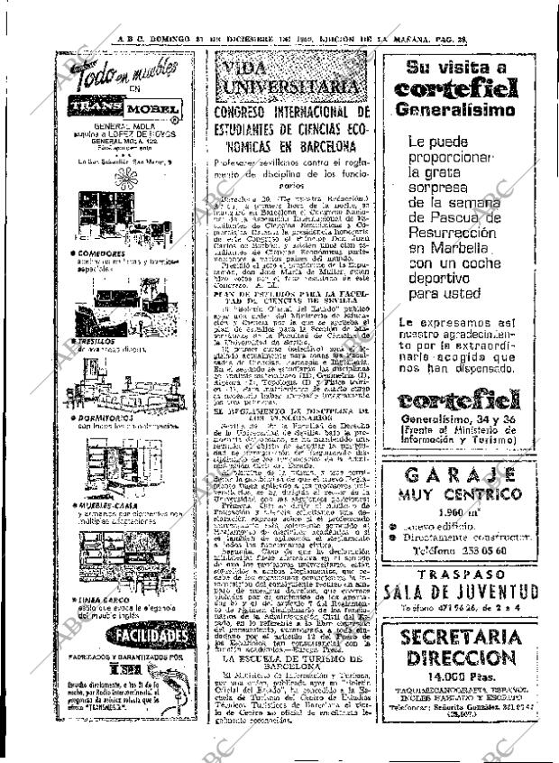 ABC MADRID 21-12-1969 página 28