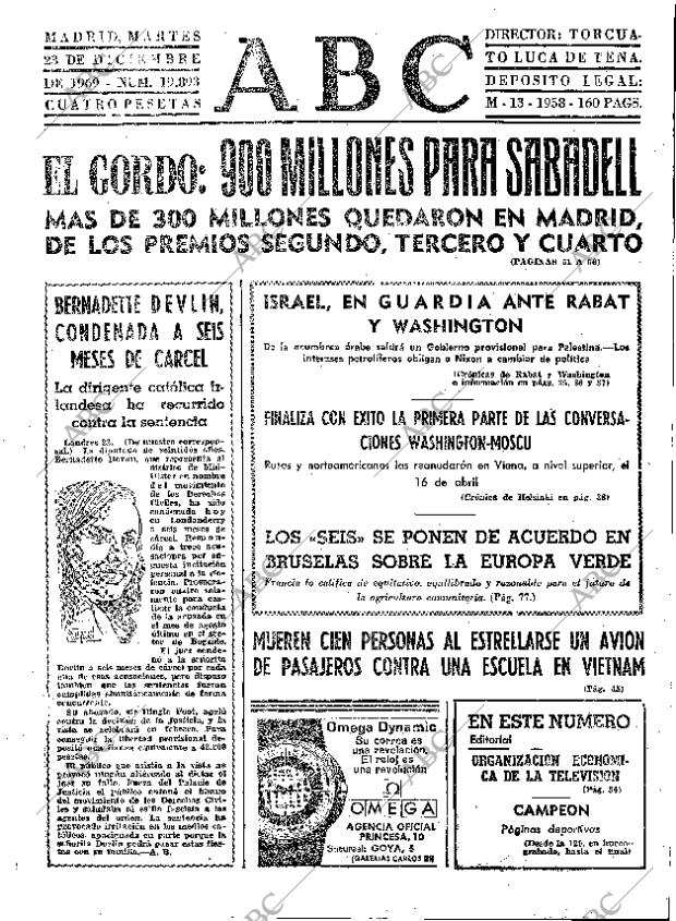 ABC MADRID 23-12-1969 página 37