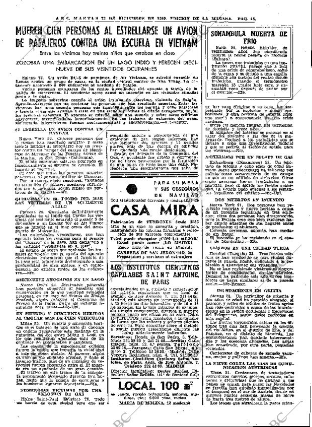 ABC MADRID 23-12-1969 página 49