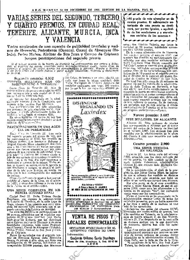 ABC MADRID 23-12-1969 página 57