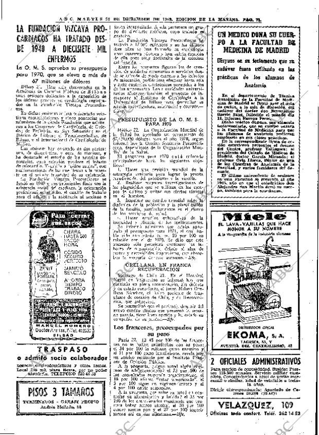 ABC MADRID 23-12-1969 página 75
