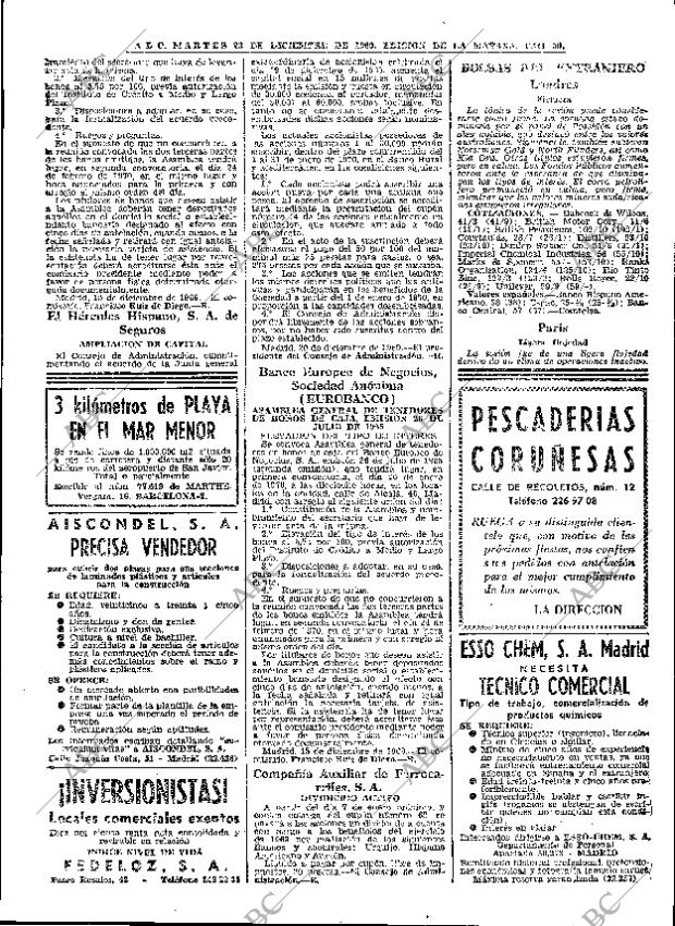ABC MADRID 23-12-1969 página 84