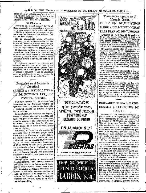 ABC SEVILLA 23-12-1969 página 36