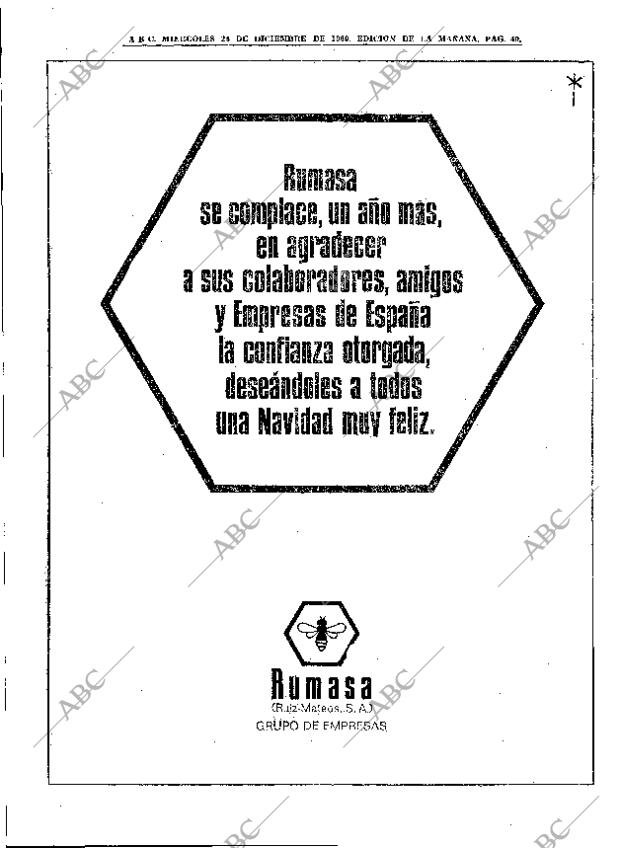 ABC MADRID 24-12-1969 página 40