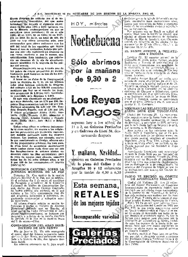 ABC MADRID 24-12-1969 página 44