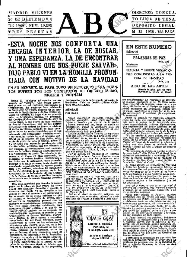 ABC MADRID 26-12-1969 página 25