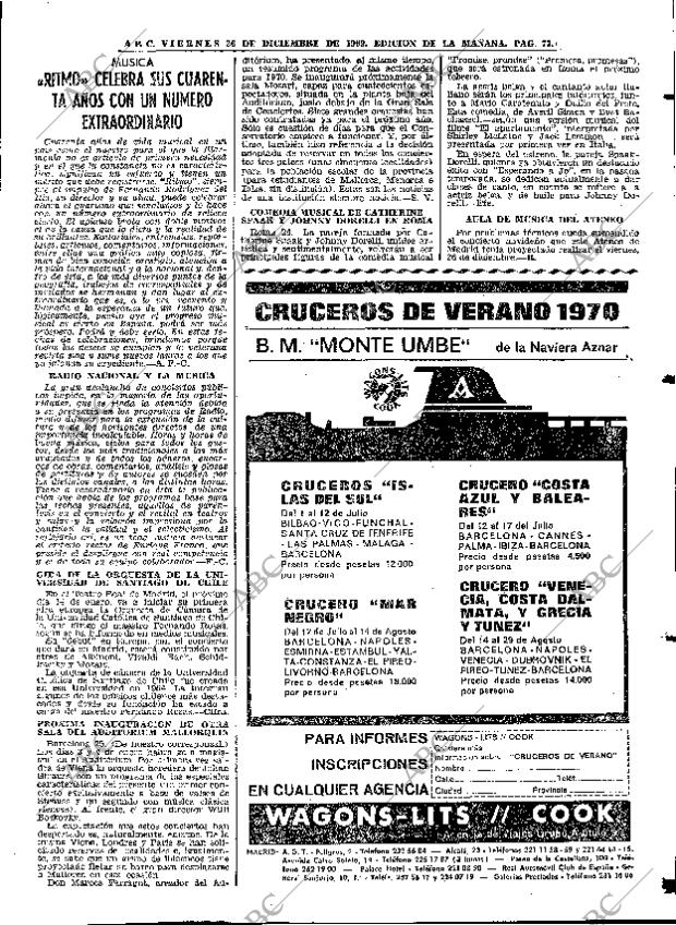 ABC MADRID 26-12-1969 página 77