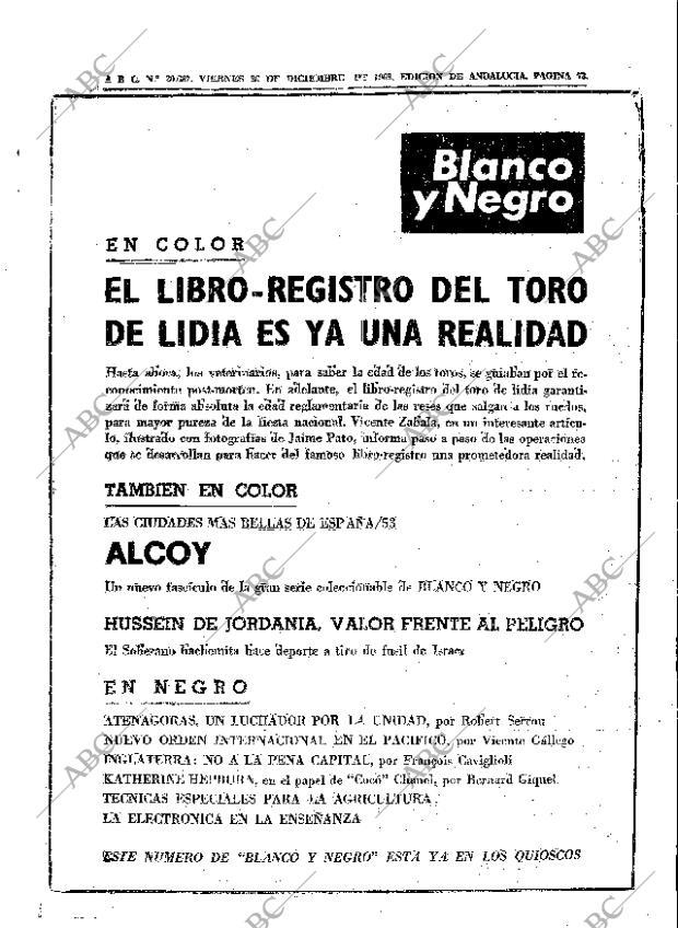 ABC SEVILLA 26-12-1969 página 73