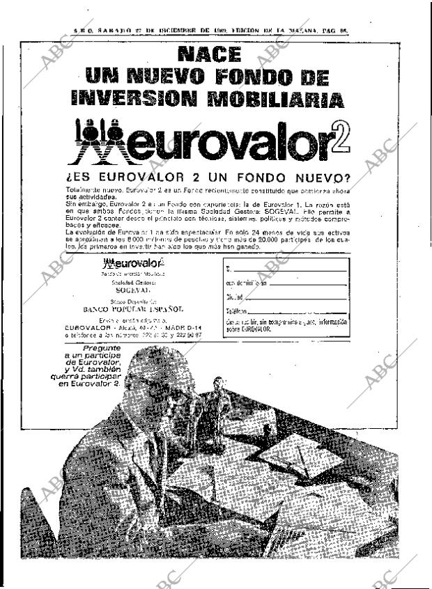 ABC MADRID 27-12-1969 página 66