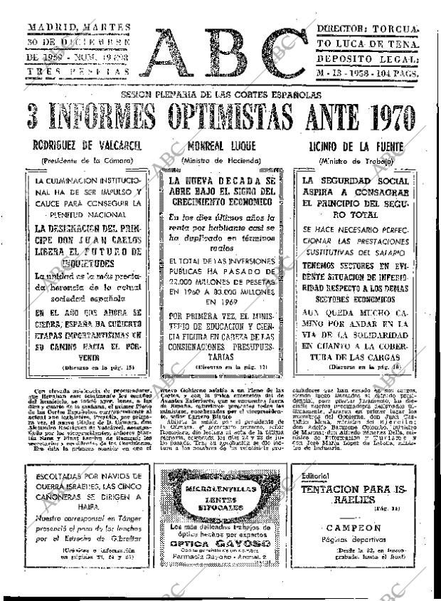 ABC MADRID 30-12-1969 página 13