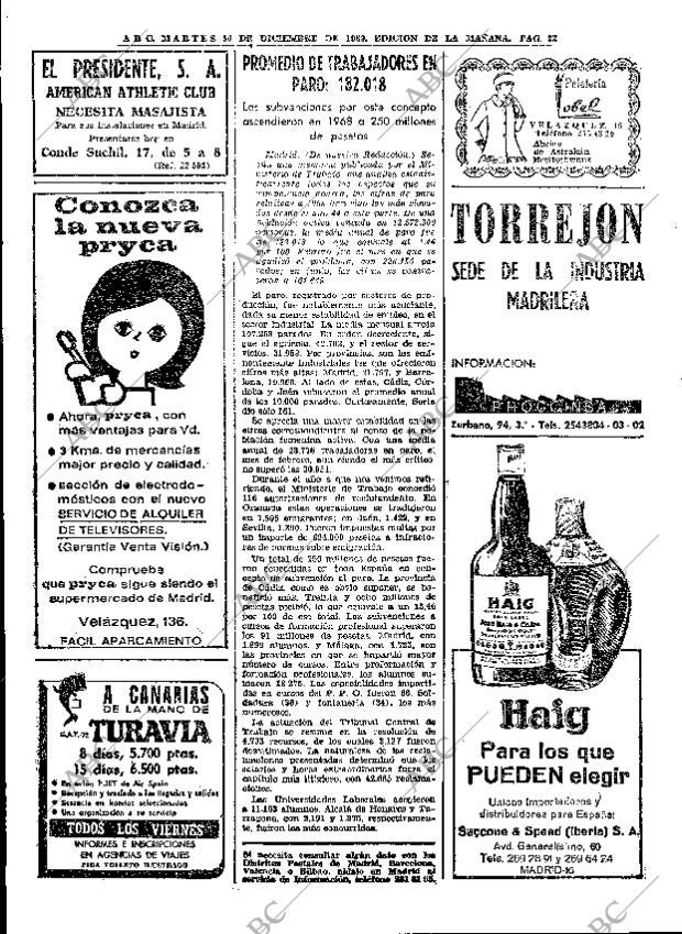 ABC MADRID 30-12-1969 página 22