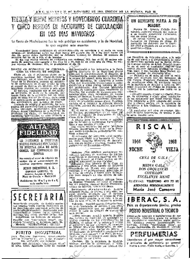 ABC MADRID 30-12-1969 página 33