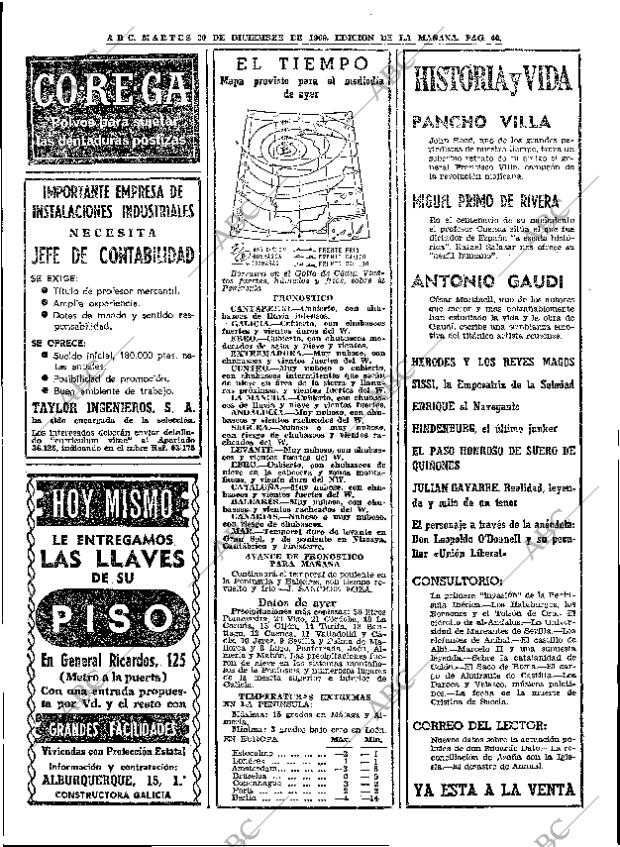 ABC MADRID 30-12-1969 página 40