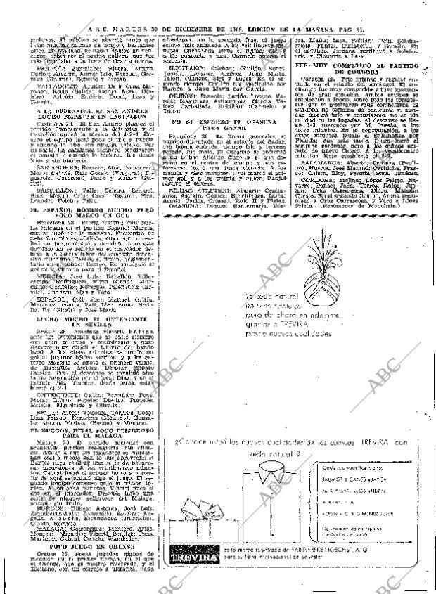 ABC MADRID 30-12-1969 página 61