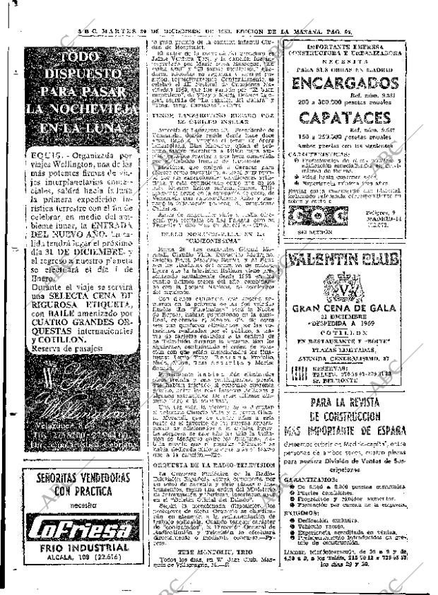 ABC MADRID 30-12-1969 página 66