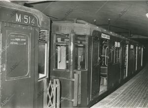 (CA.). Vagones del Metro de Madrid