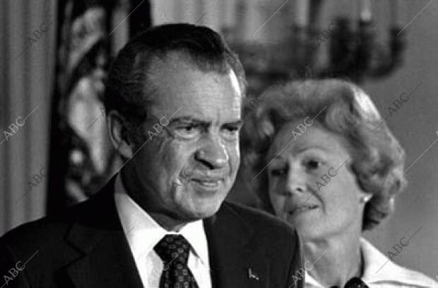 El político estadounidense Richard Nixon