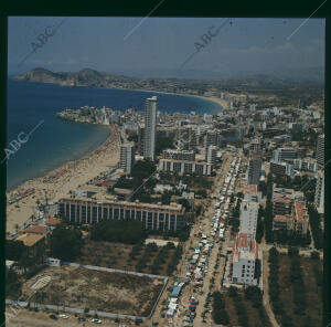 Benidorm (Alicante), 1970 (CA.). Vistas aéreas