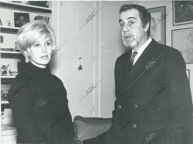 Fernando Rey y su esposa, Mabel Karr