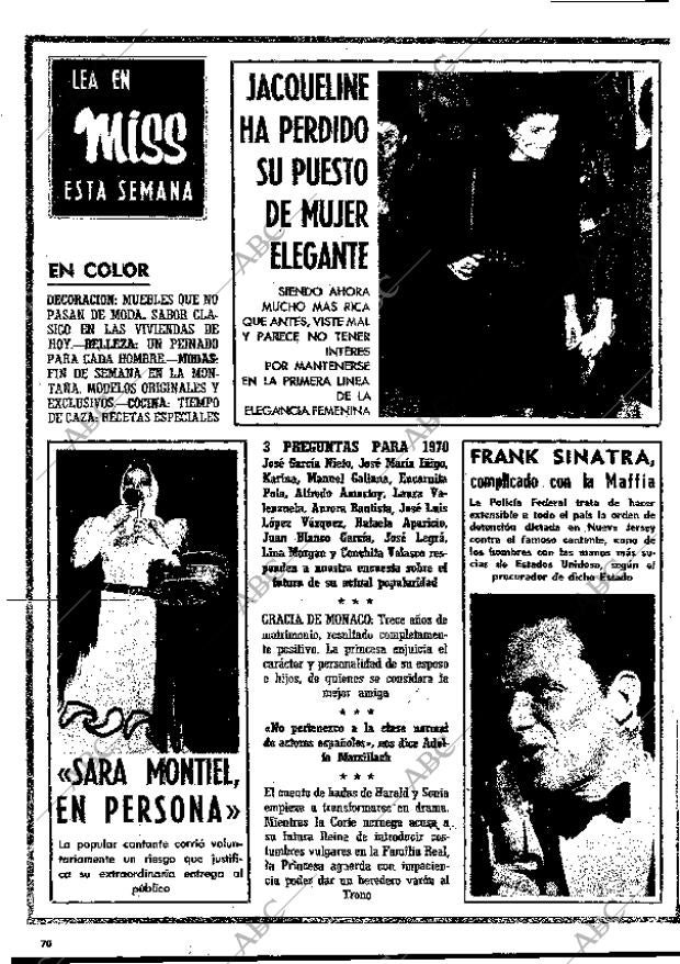 BLANCO Y NEGRO MADRID 03-01-1970 página 70