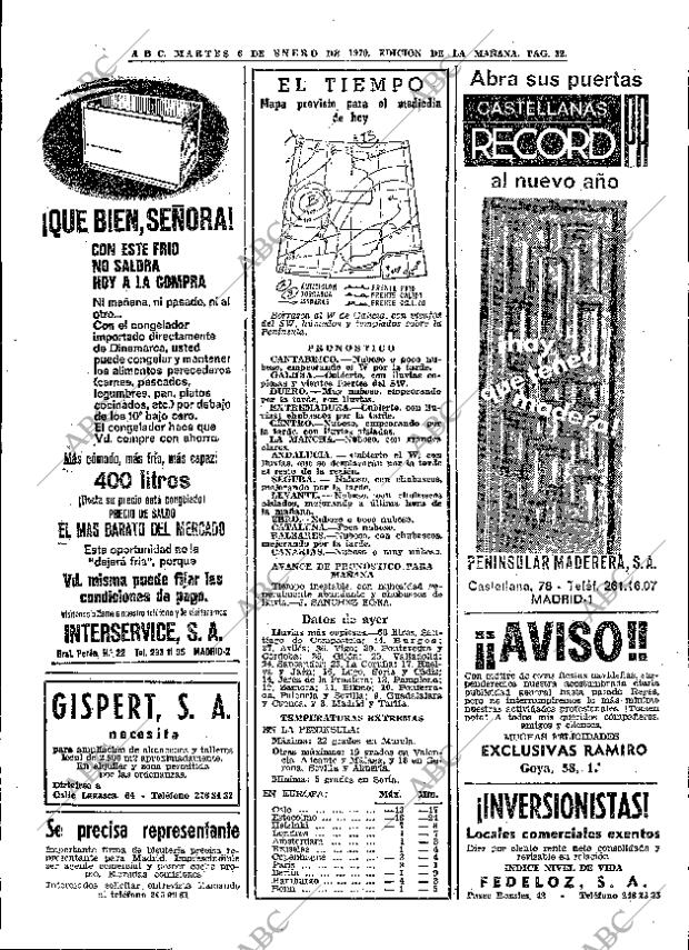 ABC MADRID 06-01-1970 página 32