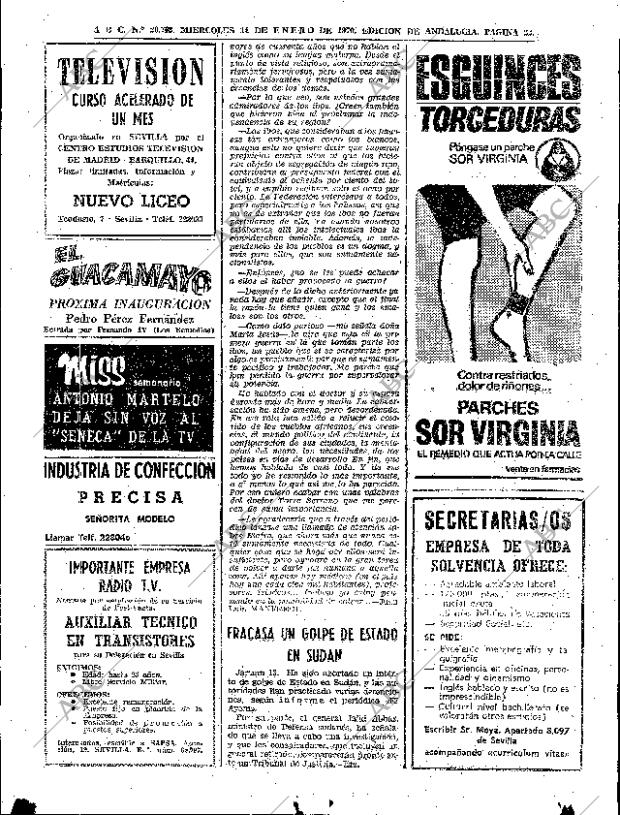 ABC SEVILLA 14-01-1970 página 22