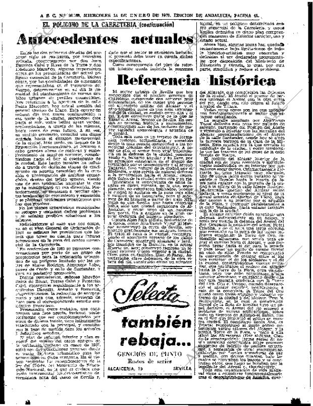 ABC SEVILLA 14-01-1970 página 41