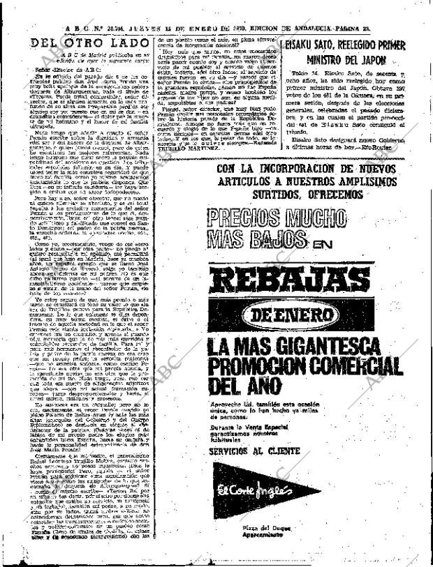 ABC SEVILLA 15-01-1970 página 23