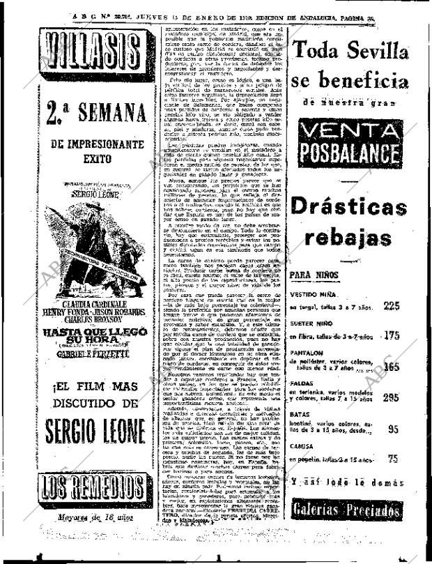 ABC SEVILLA 15-01-1970 página 36