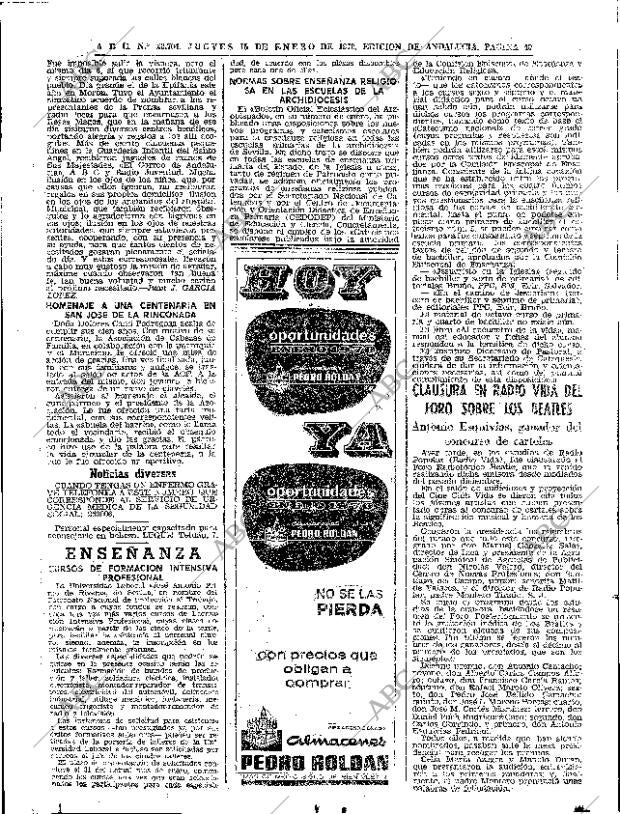 ABC SEVILLA 15-01-1970 página 40