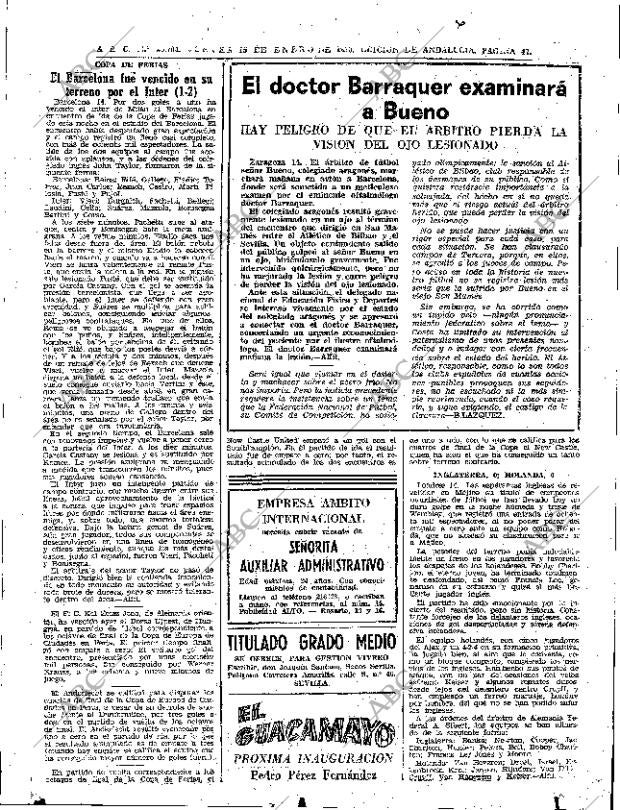 ABC SEVILLA 15-01-1970 página 47