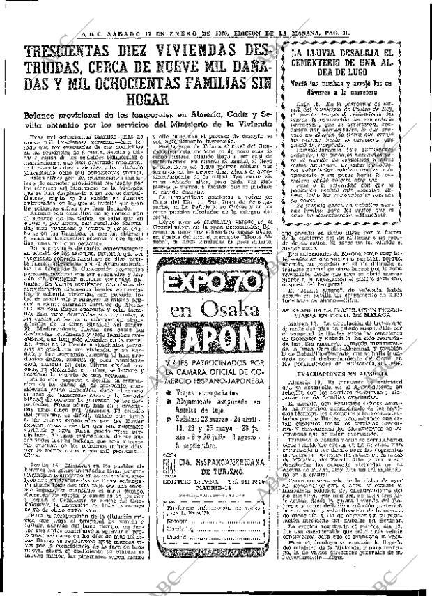 ABC MADRID 17-01-1970 página 31
