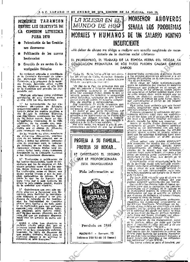 ABC MADRID 17-01-1970 página 33