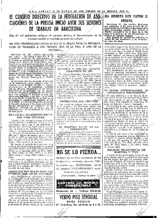 ABC MADRID 17-01-1970 página 41