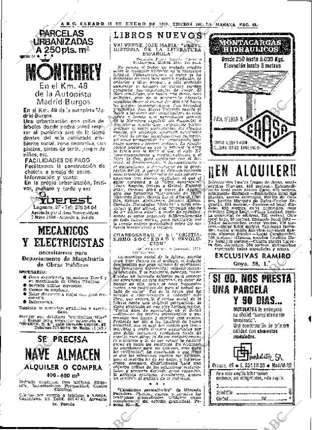 ABC MADRID 17-01-1970 página 48