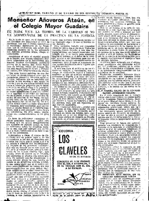 ABC SEVILLA 17-01-1970 página 27
