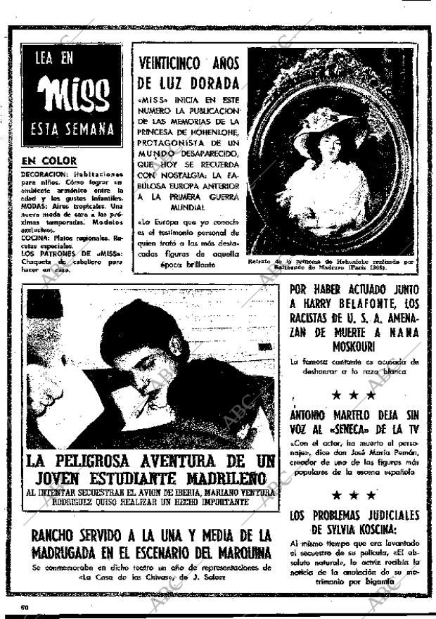 BLANCO Y NEGRO MADRID 17-01-1970 página 60