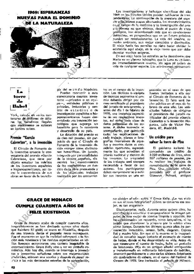 BLANCO Y NEGRO MADRID 17-01-1970 página 62