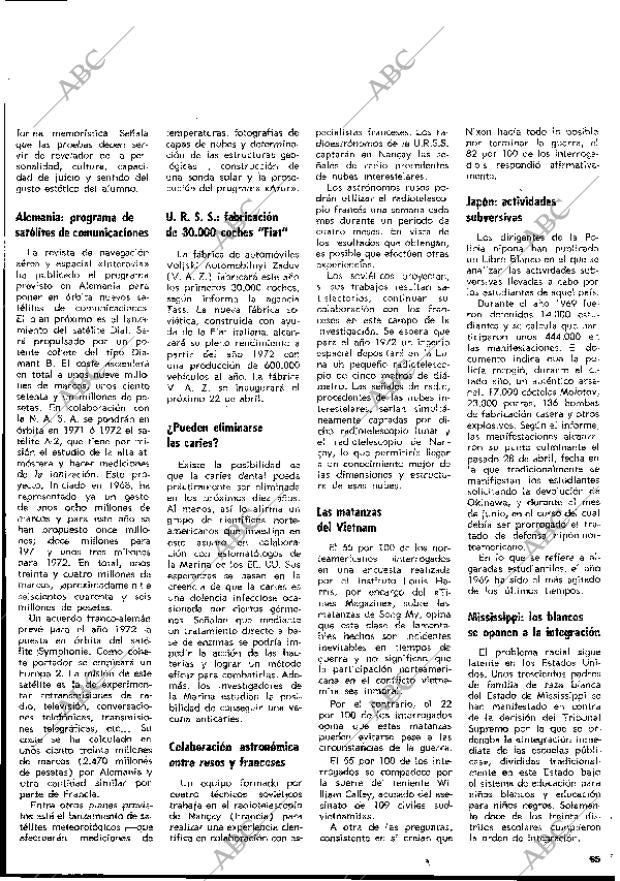 BLANCO Y NEGRO MADRID 17-01-1970 página 65