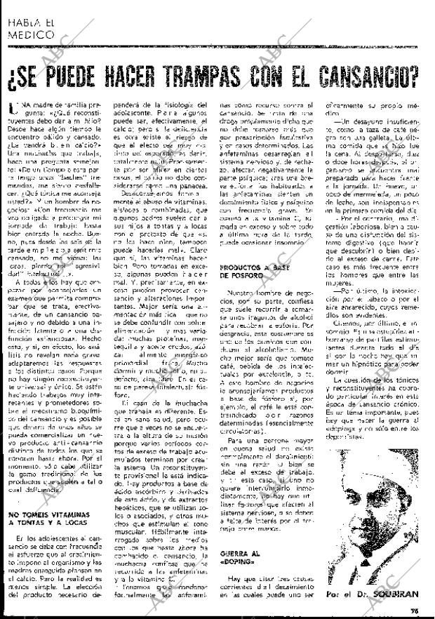 BLANCO Y NEGRO MADRID 17-01-1970 página 75