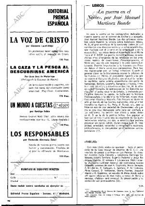 BLANCO Y NEGRO MADRID 17-01-1970 página 76