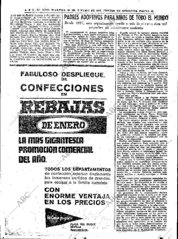 ABC SEVILLA 20-01-1970 página 45