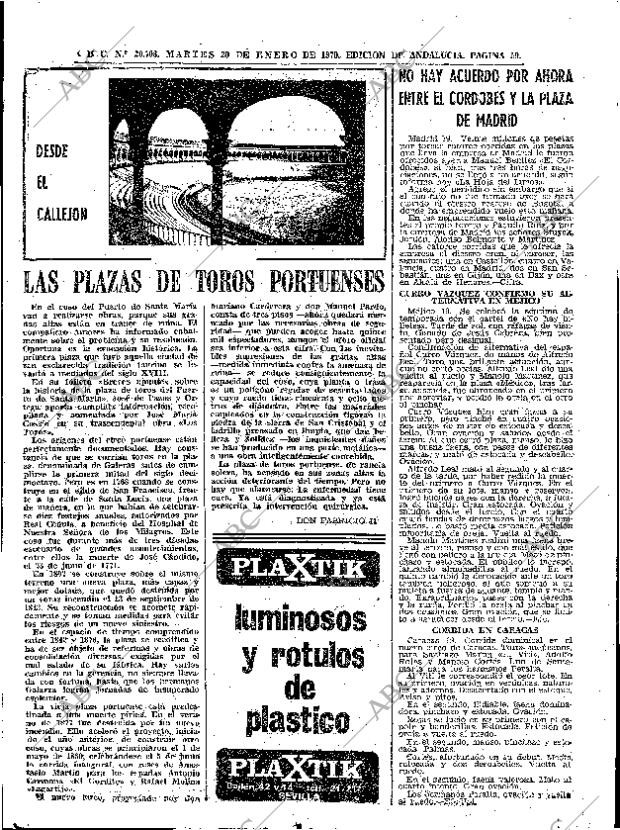 ABC SEVILLA 20-01-1970 página 59