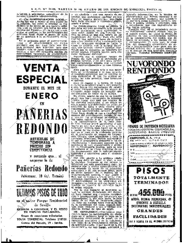 ABC SEVILLA 20-01-1970 página 64