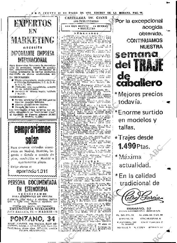 ABC MADRID 22-01-1970 página 77
