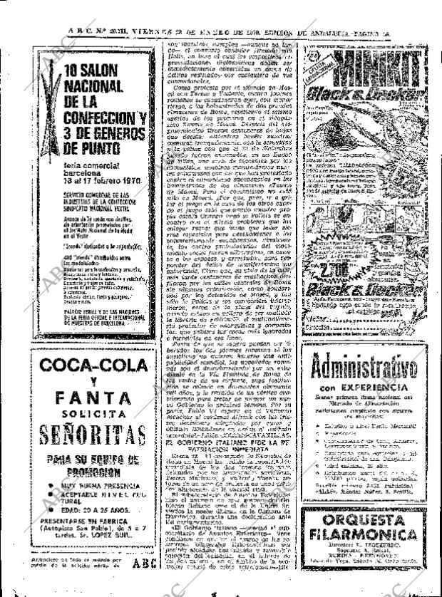 ABC SEVILLA 23-01-1970 página 56