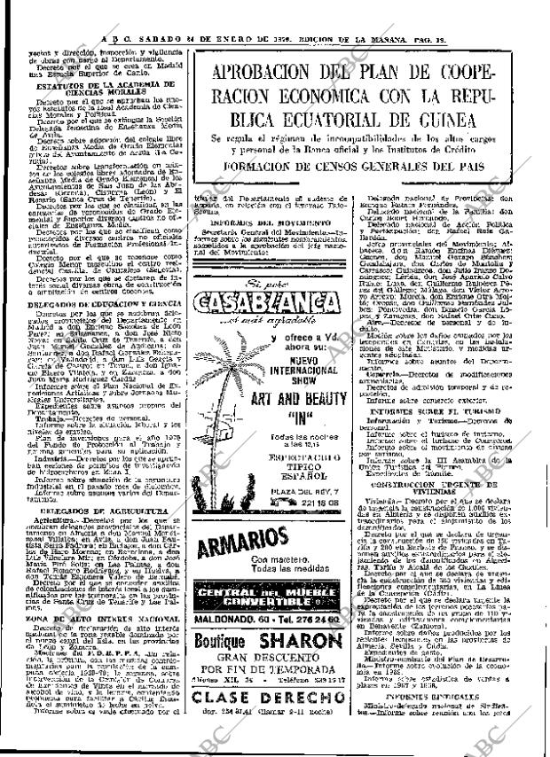 ABC MADRID 24-01-1970 página 19