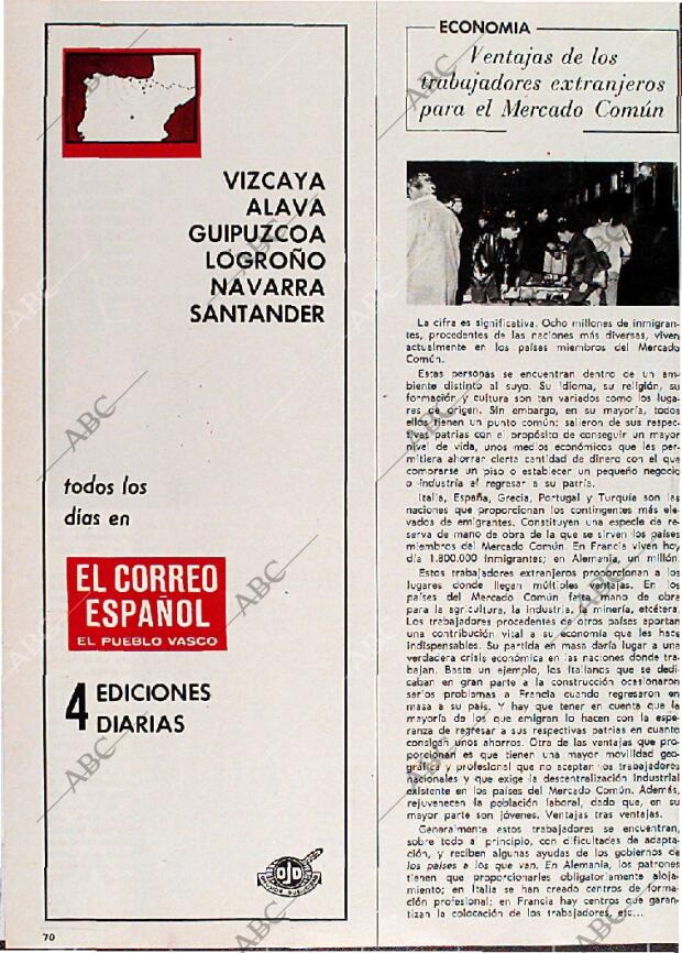 BLANCO Y NEGRO MADRID 24-01-1970 página 70